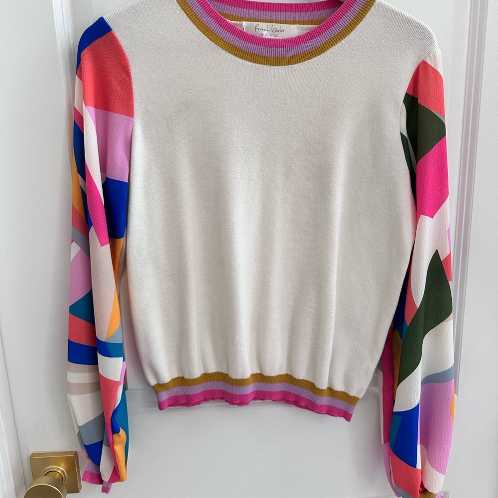 Colorful Crew Neck Sweater